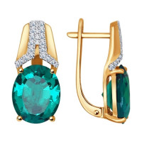 Серьги из золота 7782 с изысканным сиянием роскошного дизайна