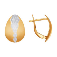 Серьги из золота с алмазной гранью 18178: Вечный блеск для ярких моментов