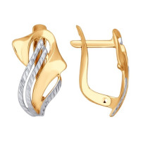 Сияющие духи золота: серьги с алмазной гранью 17953