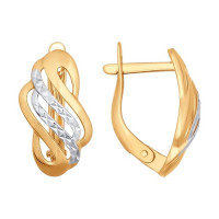 Сияющие золотые серьги с алмазной гранью для создания вашего неповторимого стиля 8441