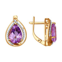 Золотые серьги 