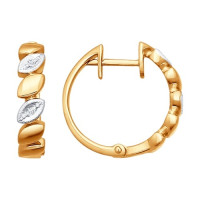 Серьги из золота с бриллиантами 17672
