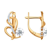 Серьги из золота с бриллиантами 16222