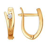 Серьги из золота с бриллиантами 12869