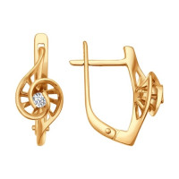 Серьги из золота с бриллиантами 