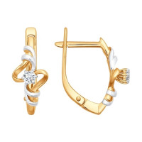 Серьги из золота с бриллиантами 12352