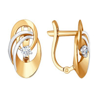 Серьги из золота с бриллиантами 10117