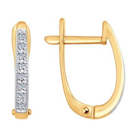 Серьги из золота с бриллиантами 9575