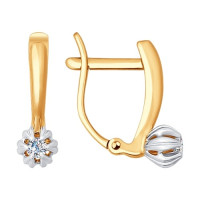 Серьги из золота с бриллиантами 4287