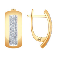 Серьги из золота с бриллиантами 3871