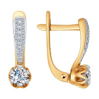 Серьги из золота с бриллиантами 4228