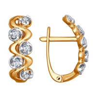 Серьги из золота с бриллиантами 5020