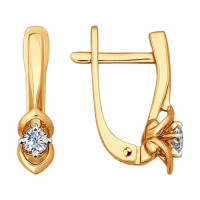 Серьги из золота с бриллиантами 8636