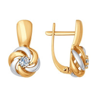 Серьги из золота с бриллиантами 8419