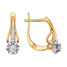 Серьги из золота с бриллиантами