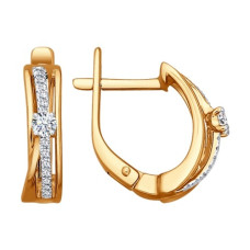 Серьги из золота с бриллиантами