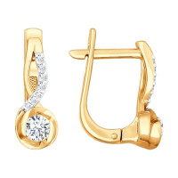 Серьги из золота с бриллиантами 