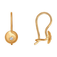 Серьги из золота с фианитами 18481