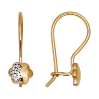 Серьги из золота с фианитами 18325