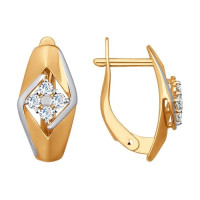 Серьги из золота с фианитами 6194
