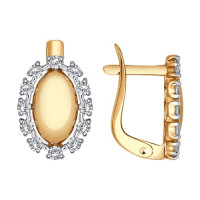 Серьги из золота с фианитами 17895