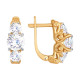 Серьги из золота со Swarovski Zirconia 