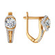 Серьги из золота со Swarovski Zirconia 4451