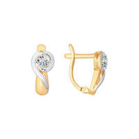 Серьги из золота со Swarovski Zirconia 4192