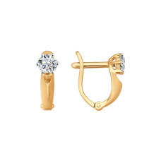 Серьги из золота со Swarovski Zirconia
