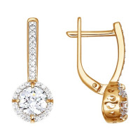 Серьги из золота со Swarovski Zirconia 17793