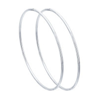Серьги конго из серебра 17430
