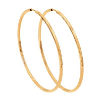 Серьги конго из золота с алмазной гранью 17401 — Искляющие сиянием звезд