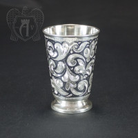 Стакан из серебра «Эдельвейс»